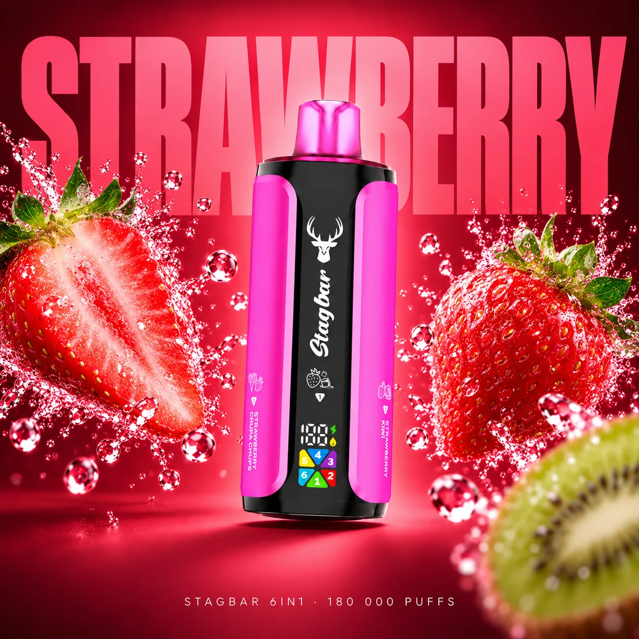 Stagbar 6in1 Strawberry Edition 180000